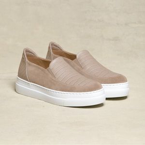 M.GEMI The Zeta Leather Platform Sneaker Size 8